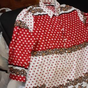 long dress of 5 different design print